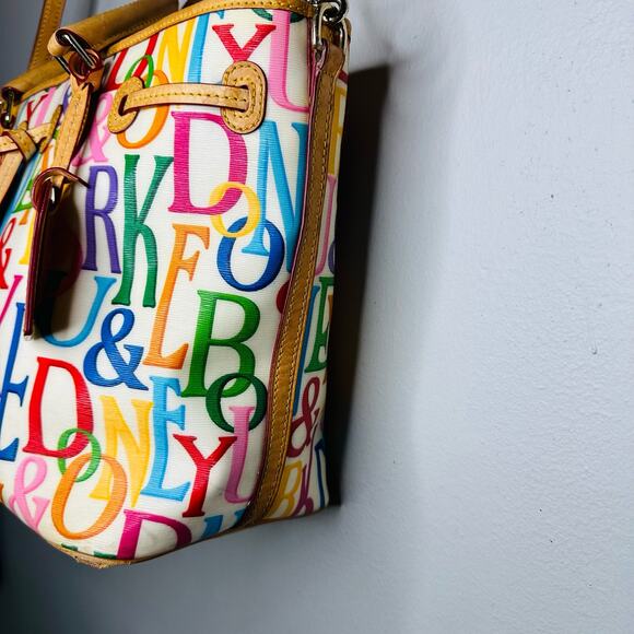 DOONEY & BOURKE Gráfica Retro East West Shopper Vachetta Shoulder Strap Handbag - Picture 3 of 16